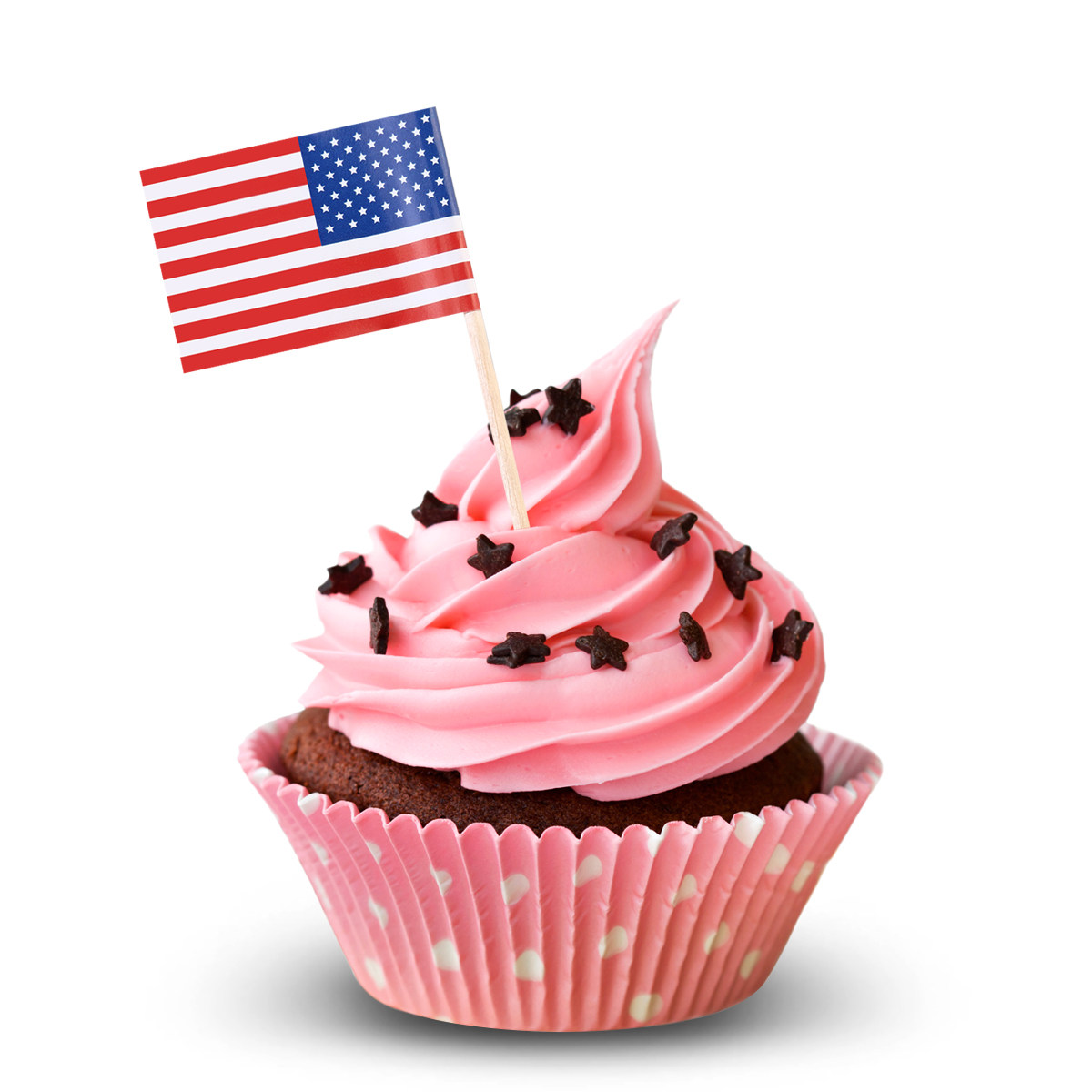 Food Snacks For Party - 100Pcs American Flag Picks 2.5 Inch
