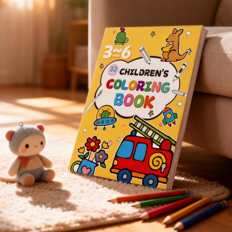 Food And Snacks Coloring Book Bold And Easy - Children's Drawing Book, Containing Colored Cases,