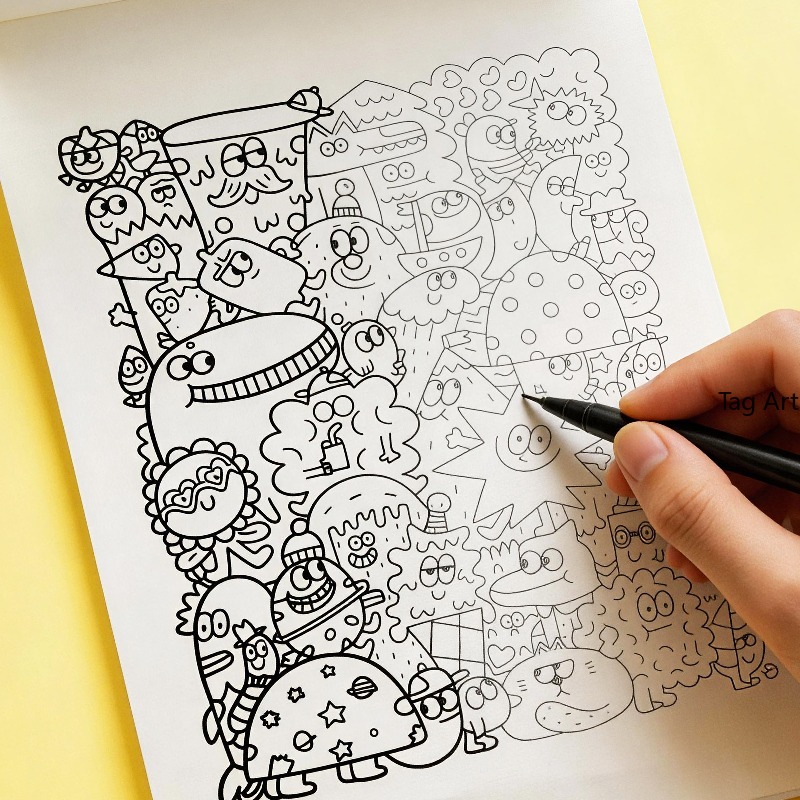 Anxious Relief Hand Picture Bo - Food And Snacks Coloring Book Bold And Easy 评论和价格