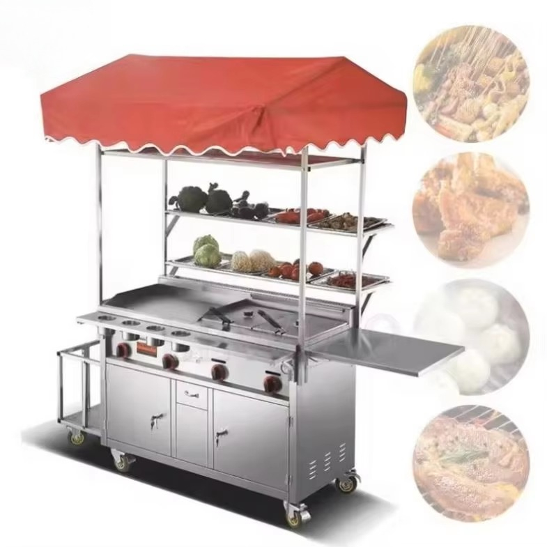 Mobile Food Cart Trailer Stain - Food Snacks Catering 评论和价格