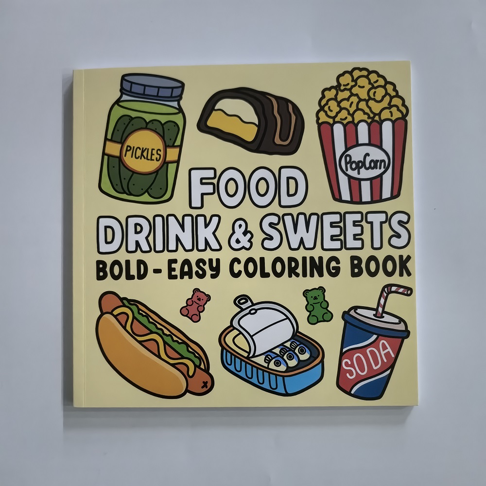 Food Drinks and Desserts Color - Food And Snacks Coloring Book Bold And Easy 评论和价格