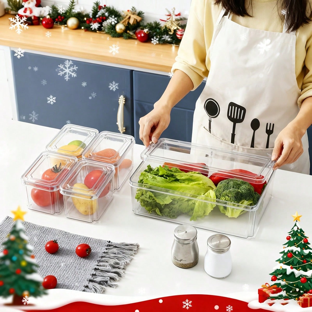 7/14 Pack Stackable Fridge Org - Food Snacks For Party 评论和价格