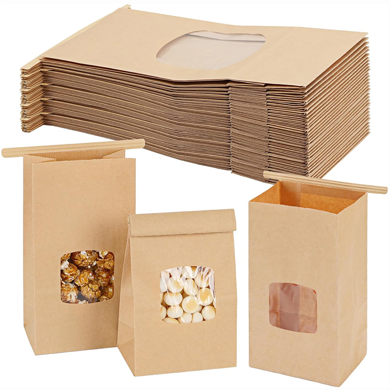 10Pcs Bakery Bags, Window Seal - Food Snacks For Party 评论和价格