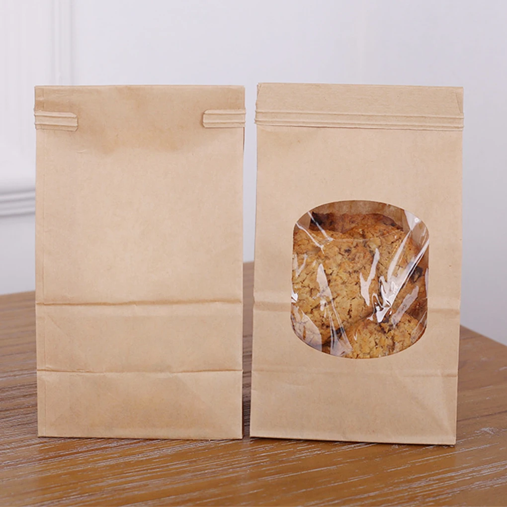 10Pcs Bakery Bags, Window Seal - Food Snacks For Party 评论和价格