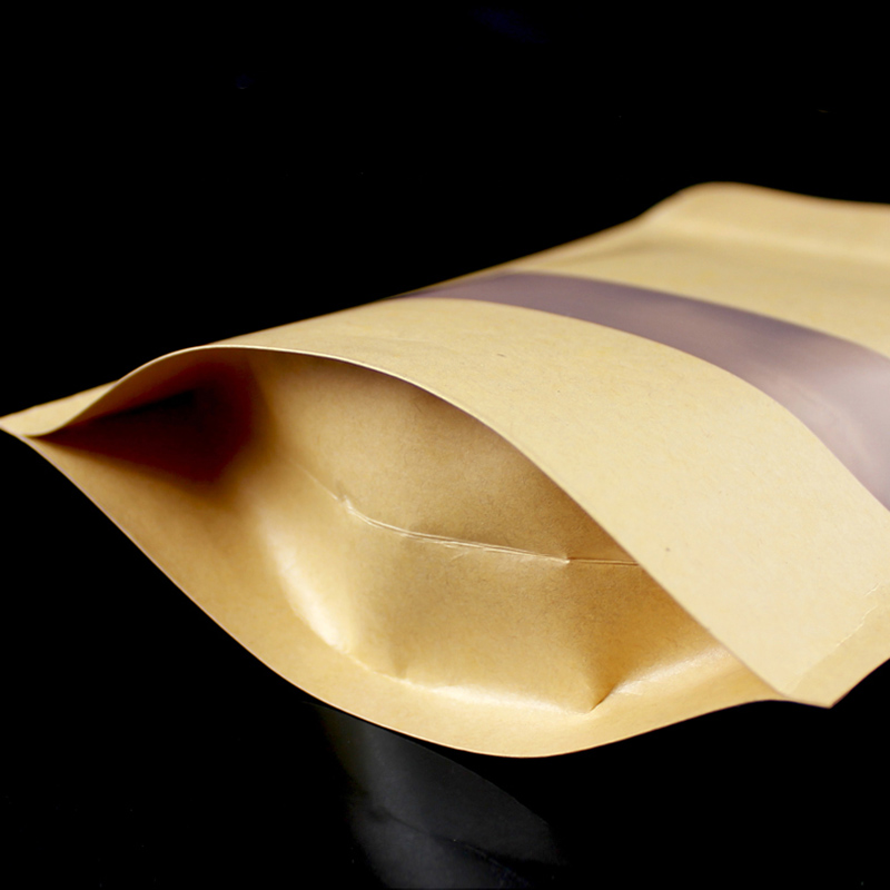 100PCS Brown Doypack Kraft Pac - Food Snacks Packets 评论和价格
