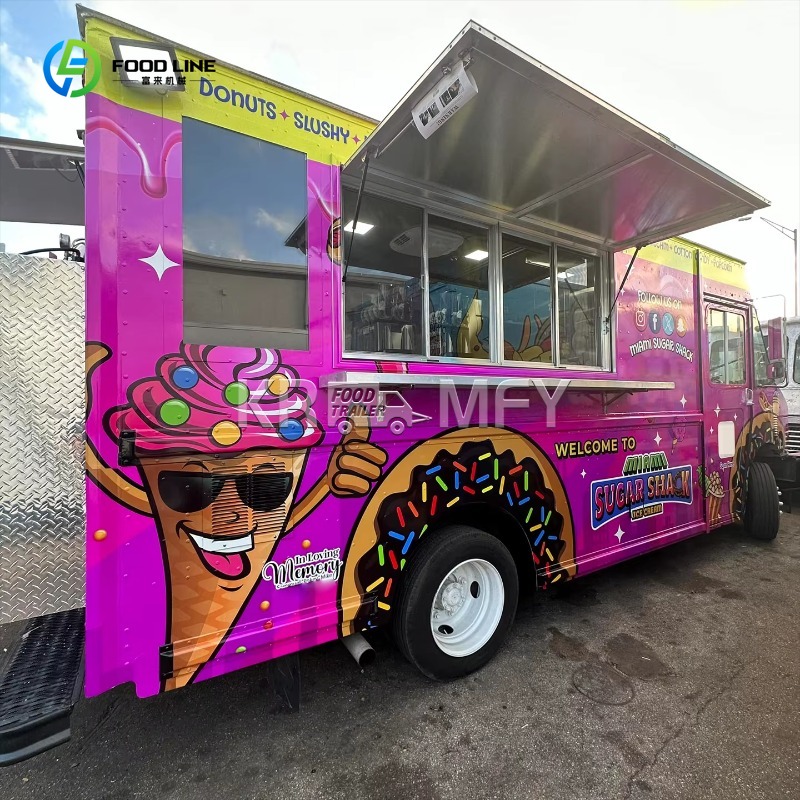 China Food Trailer Cart 4 Whee - Food Snacks Catering 评论和价格