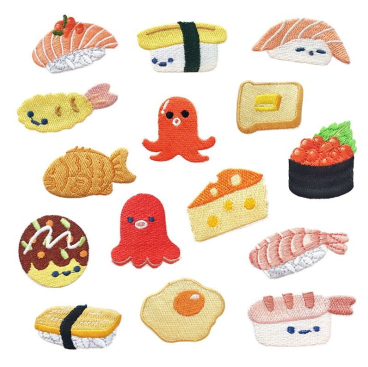 10 Pcs Embroidery Patch Popula - Food Snacks Pictures 评论和价格