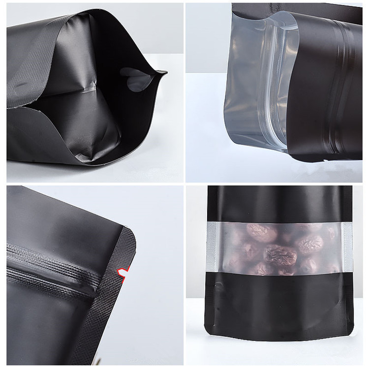 100PCS Stand-up Matte Black Al - Food Snacks For Party 评论和价格