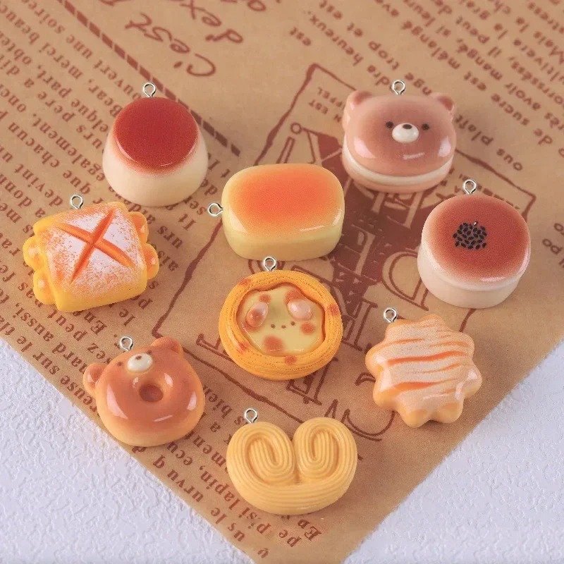 10Pcs Cute Bear Pudding Tart B - Food Snacks For Party 评论和价格