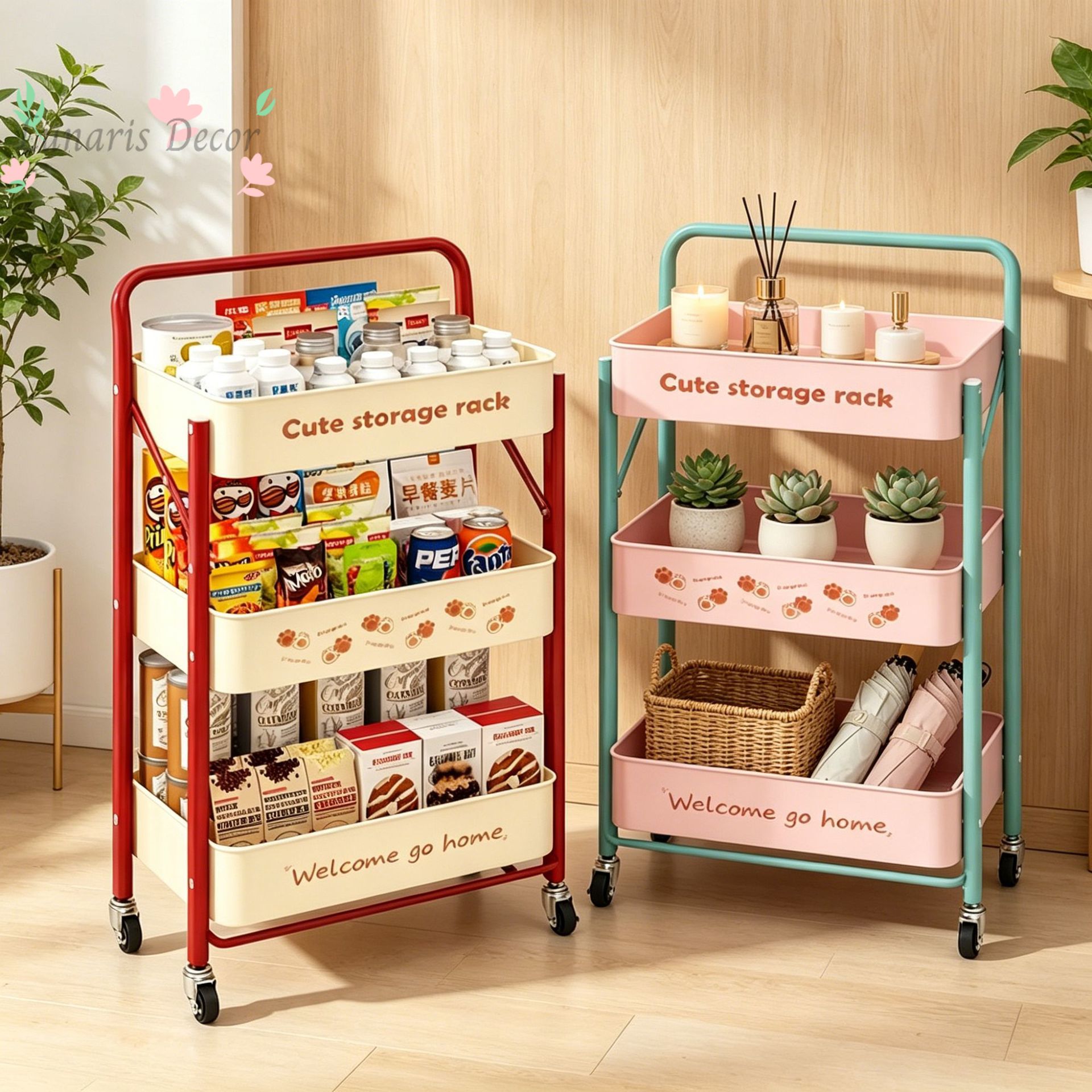 Small cart, snack rack, floor- - Food Snacks Pictures 评论和价格